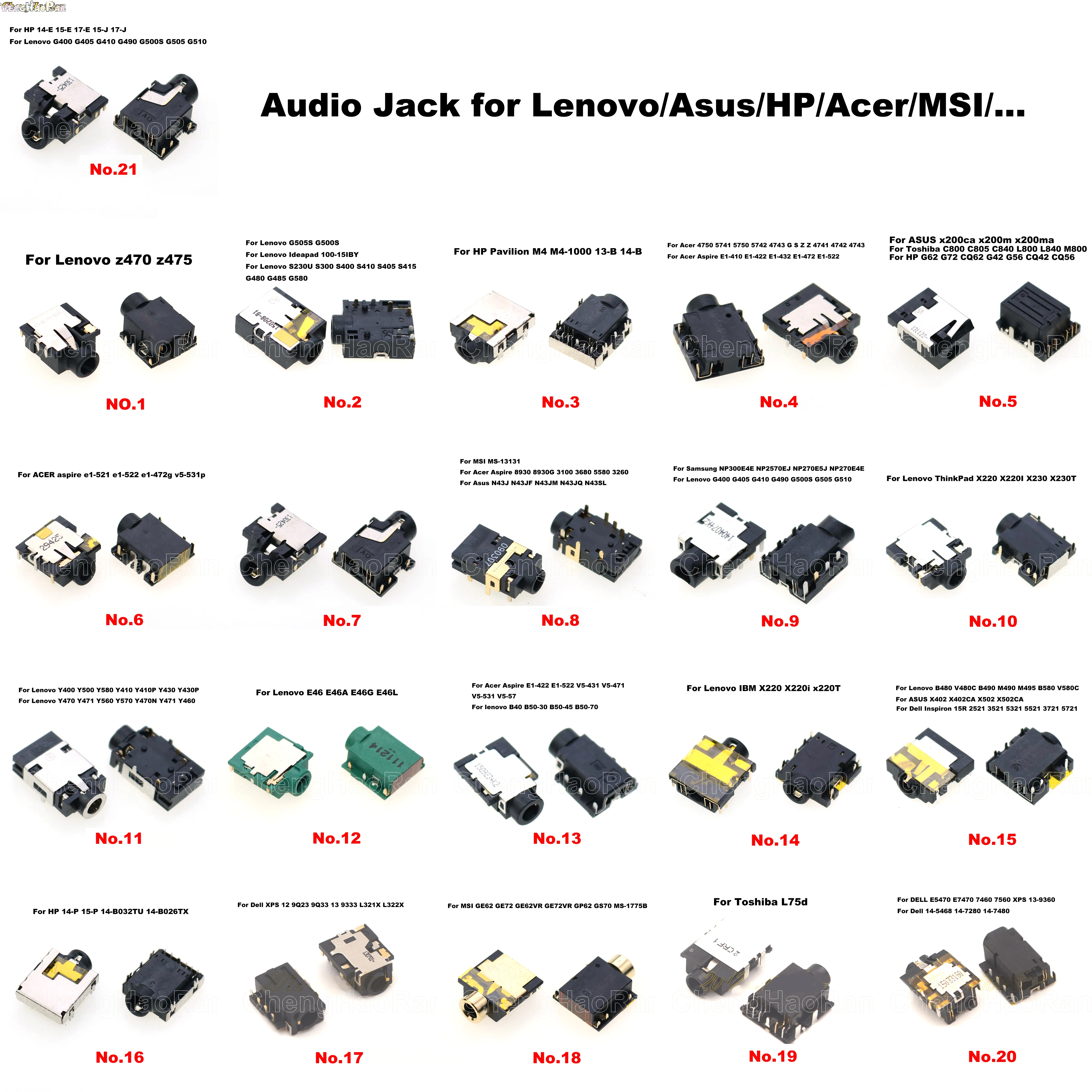No115LaptopMotherboardAudiojackHeadphoneport35Microphone