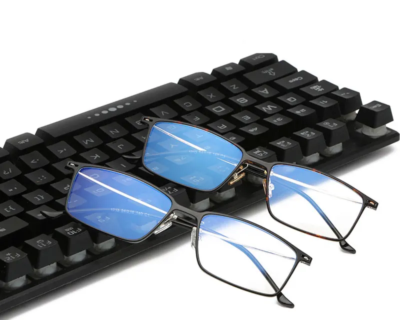 Полный обод Оптические очки прямоугольные очки Рамка Tr-90 очки для мужчин и женщин очки по рецепту очки