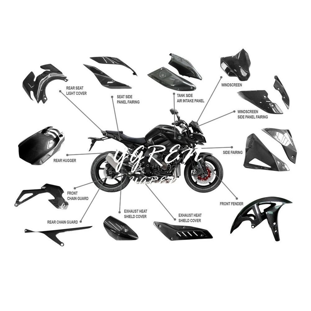 Для Yamaha MT10 карбоновое волокно задний хвост сиденья боковая крышка панель Cowling обтекатель