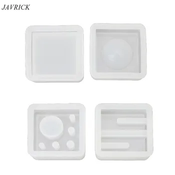 

4Pcs Silicone Mold Card Storage Pen Holder Epoxy Resin Mold Office Desk Ornament