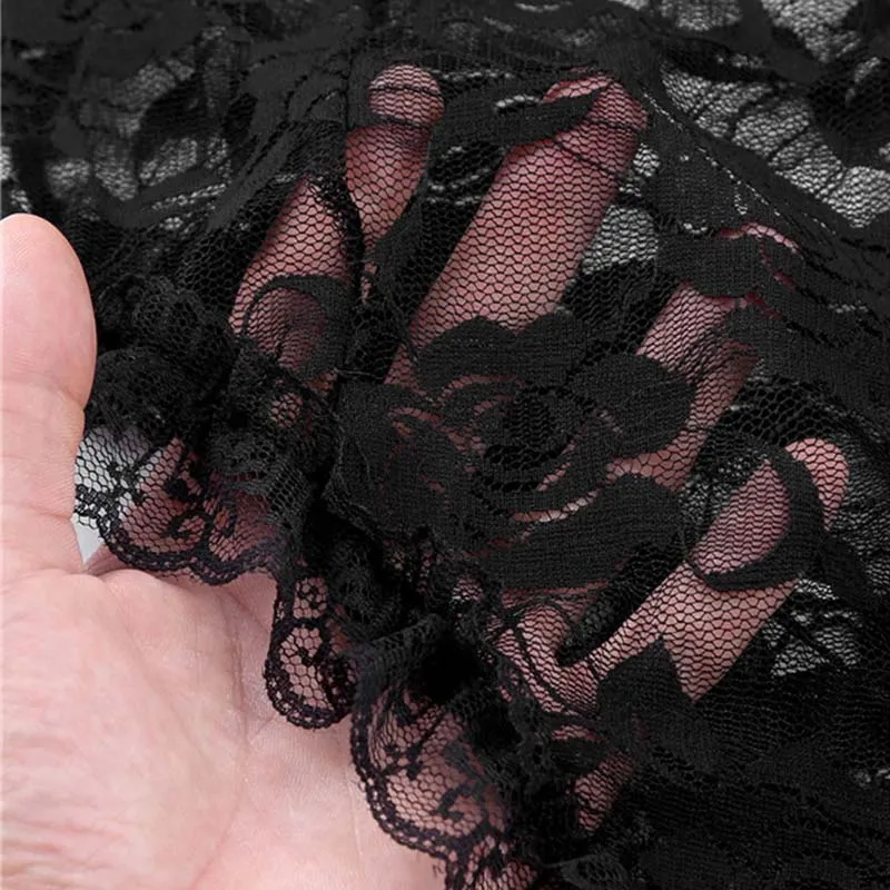 Мужское нижнее белье SISSY регулируемые Спагетти ремни прозрачные кружевные цветочные ниппели разрезы женское белье с лентой Мужская Ночная рубашка