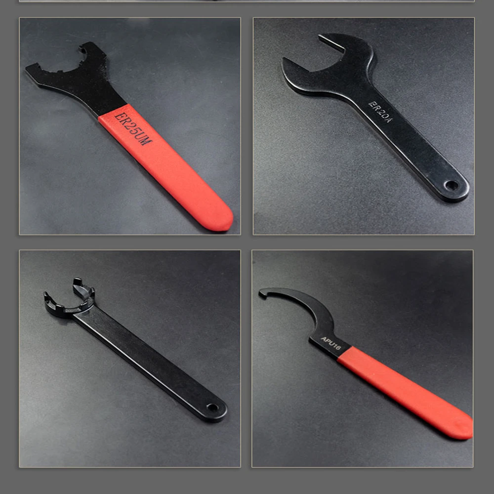 A/M/UM Type ER Collet Chuck ER8A/ER11A/ER16A/ER20A/ER25UM/ER32UM/ER40UM Nut Wrench CNC Milling Tool Lathe Tools ER Spanner