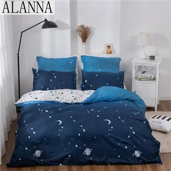 Alanna X-ALL Printed Solid bedding sets Home Bedding Set 4-7pcs High Quality Lovely Pattern with Star tree flower 1