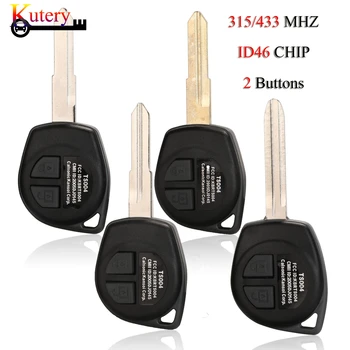 

Kutery Remote Car Key For Suzuki Swift Grand SX4 Liana Aerio Vitara 315/433MHZ ID46 Chip 2 Buttons key With Different Key Blade