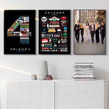 

Friends TV Show Classic Quote Poster Art Canvas Poster Home Wall Decor (No Frame)
