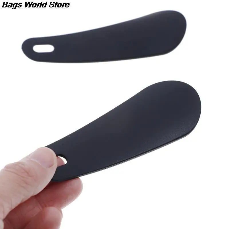 2Pcs 11cm black plastic shoehorn shoe horns spoon shoes accessories $TCA 