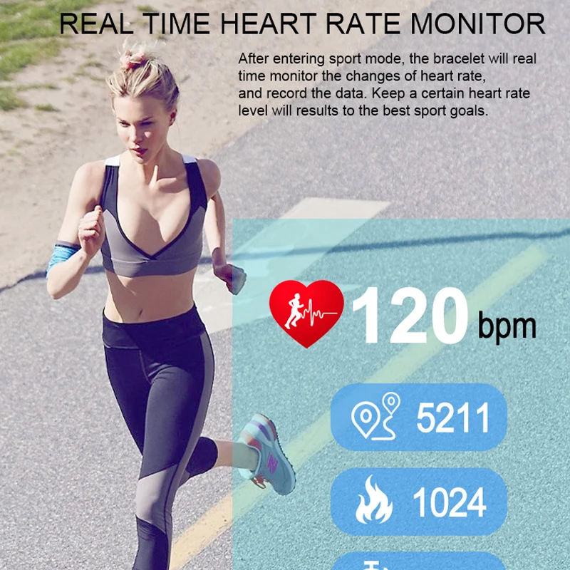 P3A ECG Smart Bracelet Body Temperature Blood Oxygen Pressure Monitor Smart Band Watch Fitness Tracker Sport Wristband Men Women 5