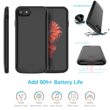 CASEWIN для iPhone 6 6s 7 8 батарея зарядное устройство чехол 4000 мАч резервного питания зарядное устройство чехол для iPhone 7 8 батарея чехол с пряжкой