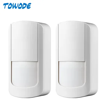 

Towode 2Pcs 433MHz Wireless PIR Sensor Motion Detector for S5 G90B Plus WiFi Home Security Alarm Systems