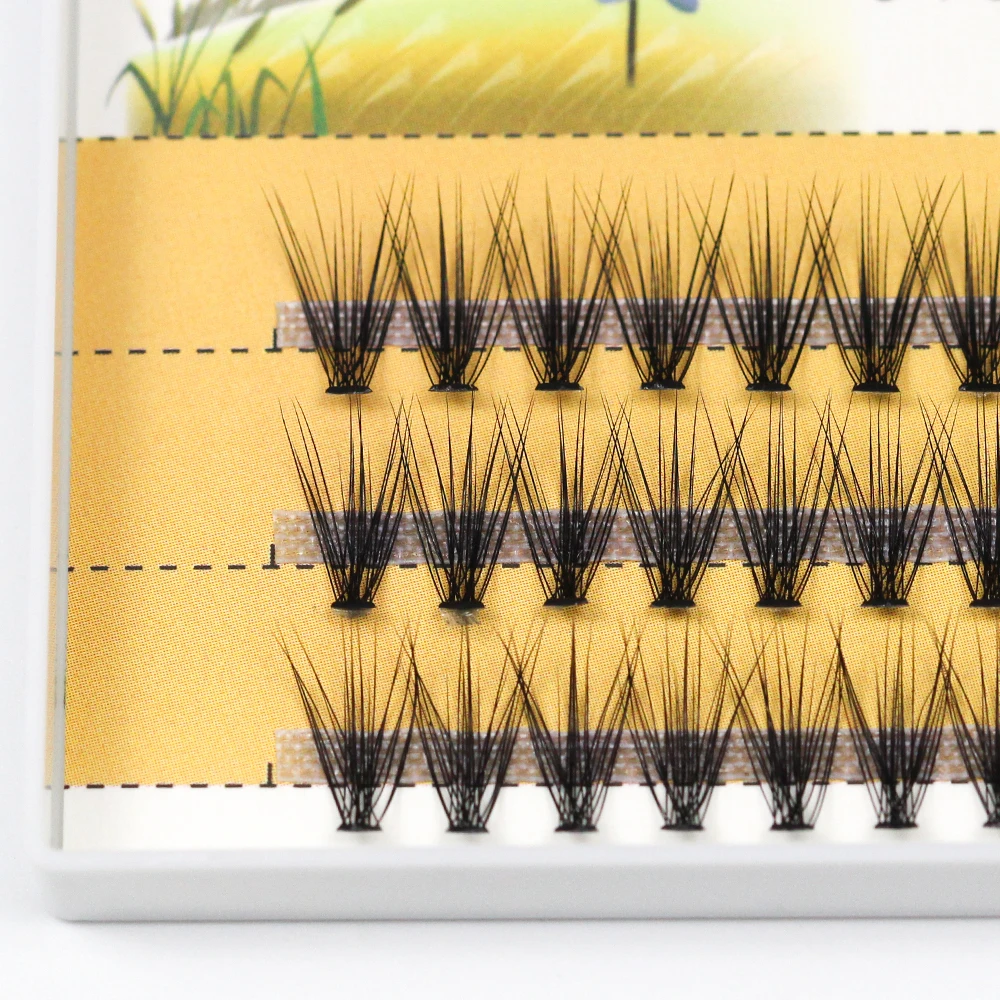 

60pcs eyelashes extension 20d natural short mink lashes individual cluster curl C 0.07 Thickness soft handmade factory store