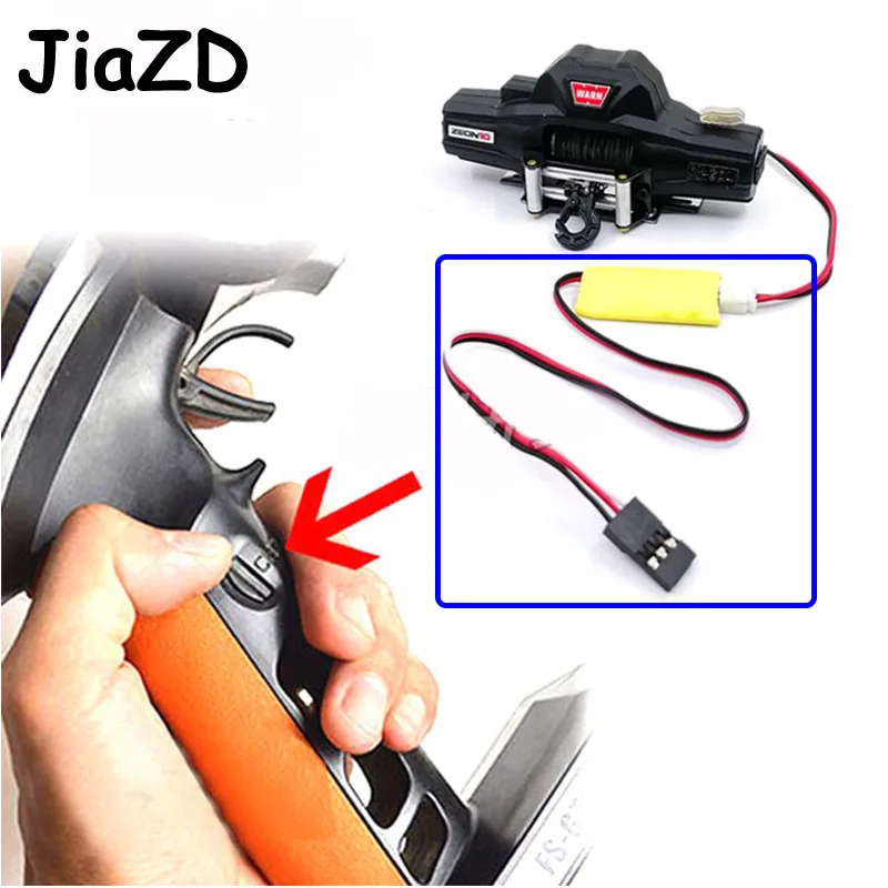 

Winch 3-Ways Wireless Remote Controller Receiver for 1/10 Axial SCX10 TRX4 D90 TF2 Tamiya CC01 RC Crawler Car Parts R1