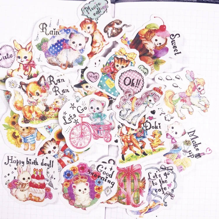 20 шт./упак. Пёс из мультфильма кот Стикеры DIY ремесло Scrarpbooking альбом мусор Журнал Планировщик декоративные Стикеры s