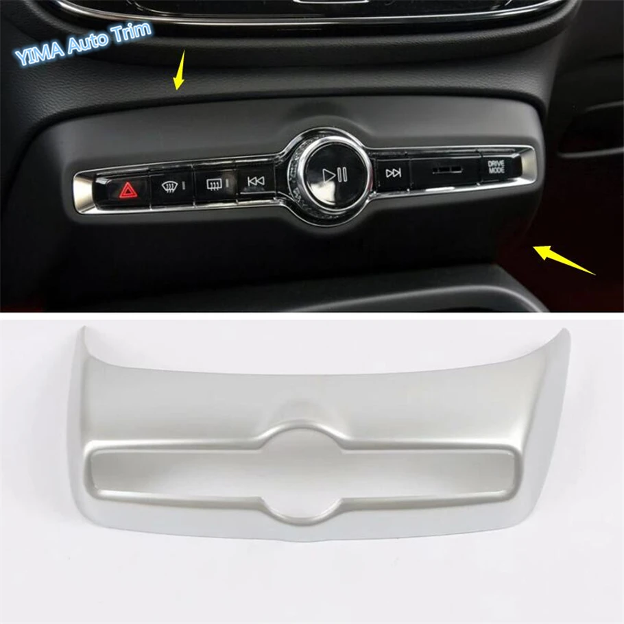 

Lapetus Auto Styling Central Control Air Conditioner Switch Panel Cover Kit Fit For VOLVO XC40 2018 - 2020 Matt Carbon Fiber ABS