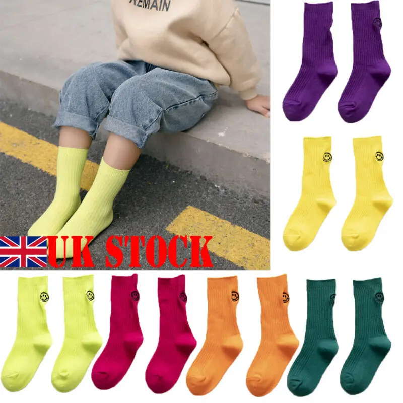 Детские носки милые хлопковые носки для мальчиков и девочек мягкие носки до колена для новорожденных