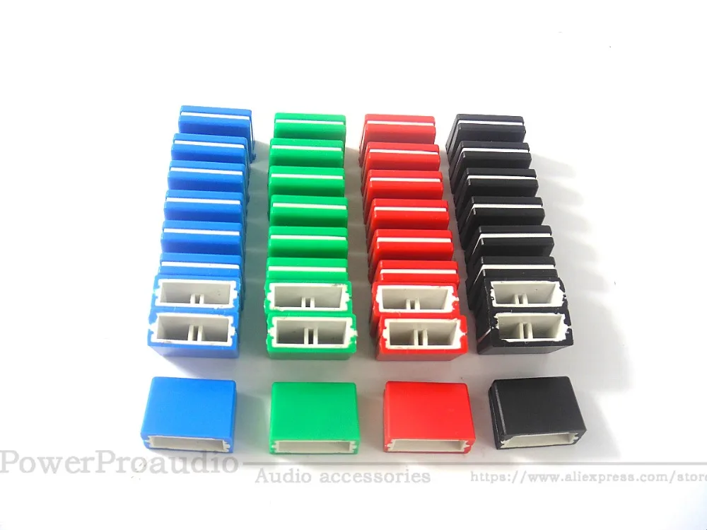 36 Pz Per Pioneer Djm Mixer Mixer Manopola/Fader Cap Crosscut Manopola Potenziometro Chiave Fader Cap