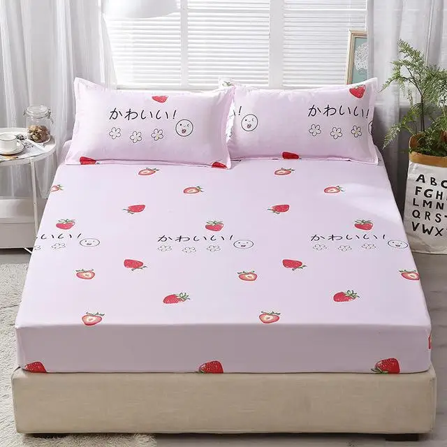 30 BedFittedSheet с 2 наволочки, без рукавов с узором из ананасов один queen King Размеры постельного белья защитный чехол для матраса крышка снизу подшивок - Цвет: type 16