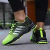 Gran tamaño verde transpirable barato hombres zapatos Flyknit hombre al aire libre rojo maratón zapatillas de deporte ligero seguir corriendo Zapatos de deporte para hombres ► Foto 2/6