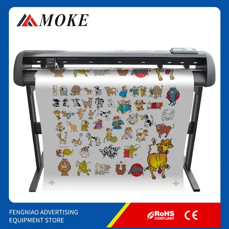 US $799.99 Vicsign 48 HW1200 Step Motor Contour Cutting Function Design Cutting Round Edge Cutting Plotter Machine