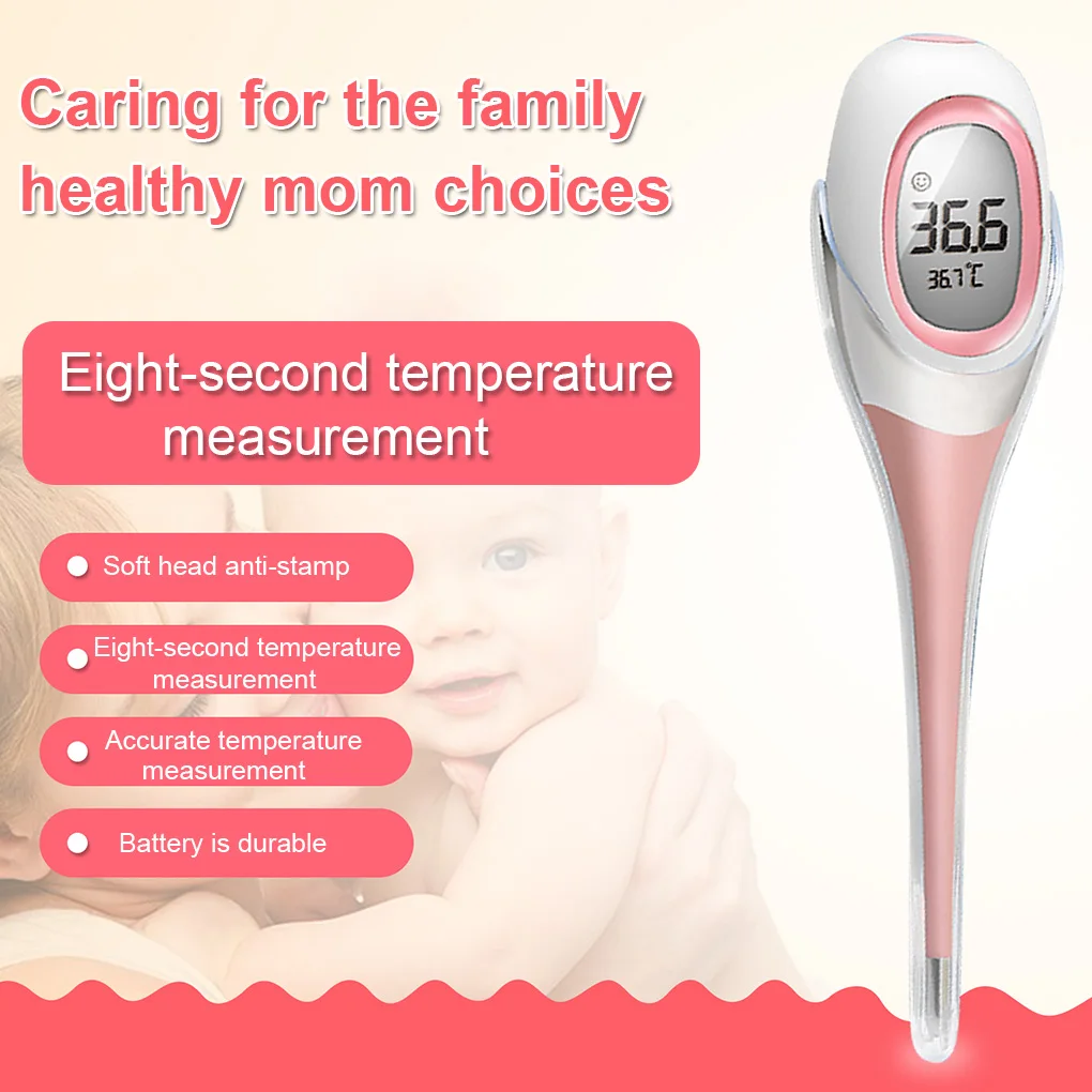 

Electronic LCD Baby Kids Digital Body Temperature Fast Oral Armpit Underarm Body Temperature Measuring Device for Baby & Adults