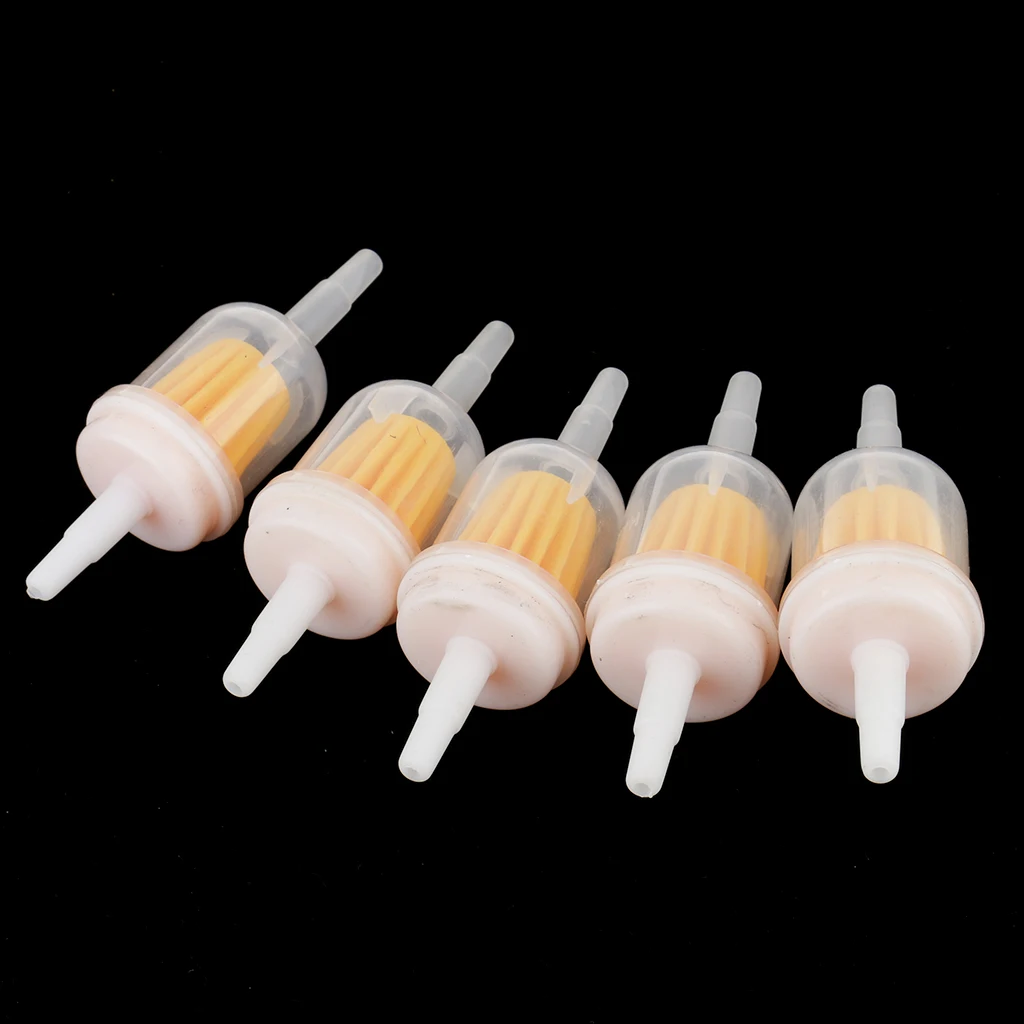 10pcs Gas Oil Fuel Filter Fit 1/4