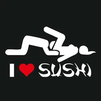 the exsquisite sexy car decals I LOVE SUSHI car stickers auto stickers