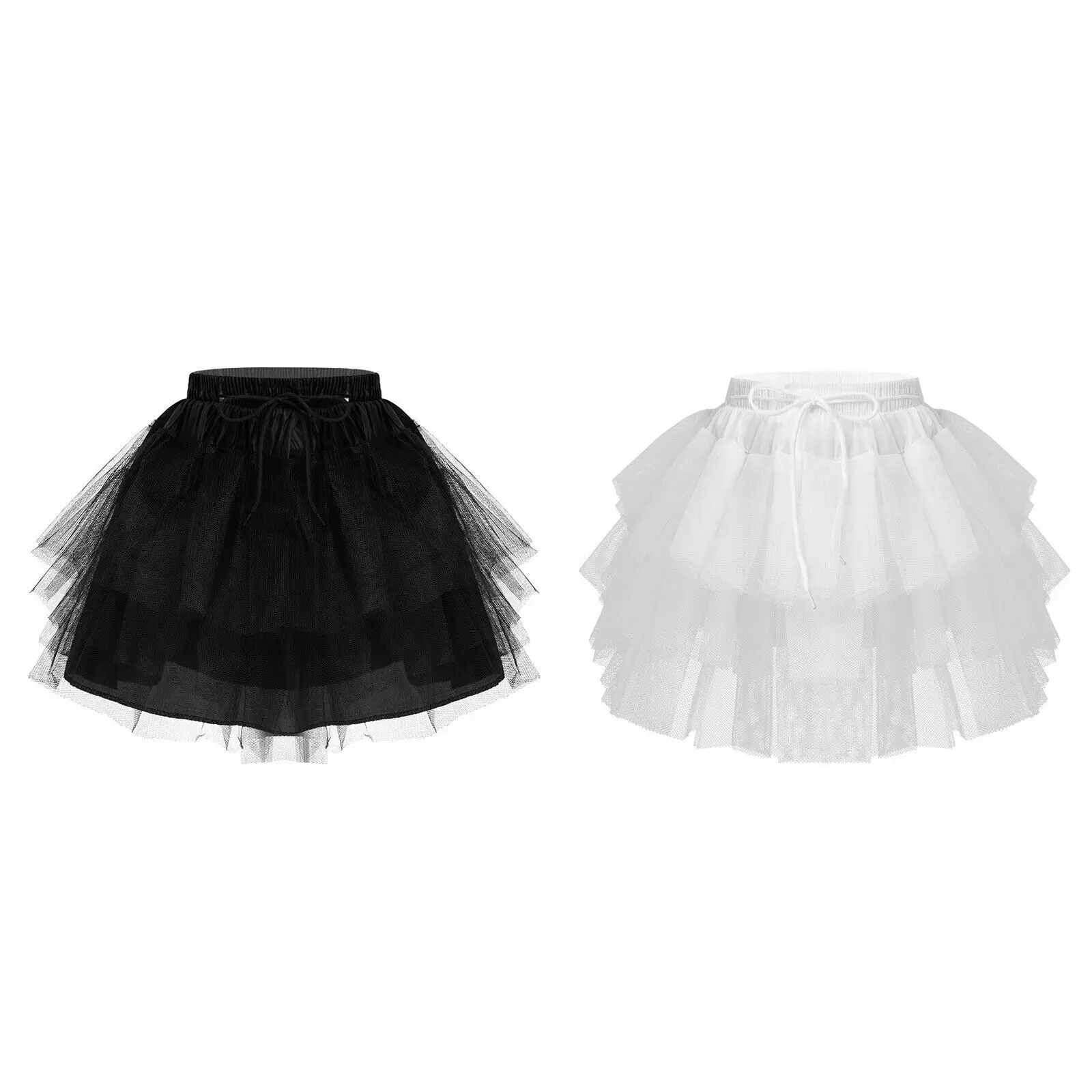 

Kids Girls Petticoat Christening A-line Underskirt Flower Girl For Party Dress