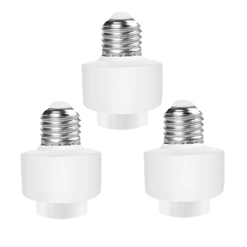 

3 Pack Tuya Smart Life Wifi Smart Light Bulb Socket Adapter E26 Switch Lamp Base Holder for Amazon Alexa Google Home