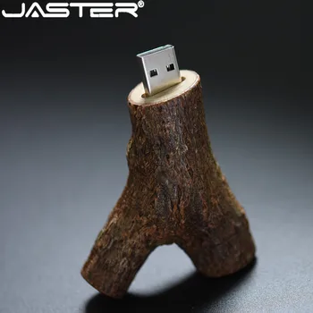 

JASTER custom logo hot selling individuation Tree fork U disk USB 2.0 pendrive 4GB 8GB 16GB 32GB 64GB 128GB USB flashdrive gift