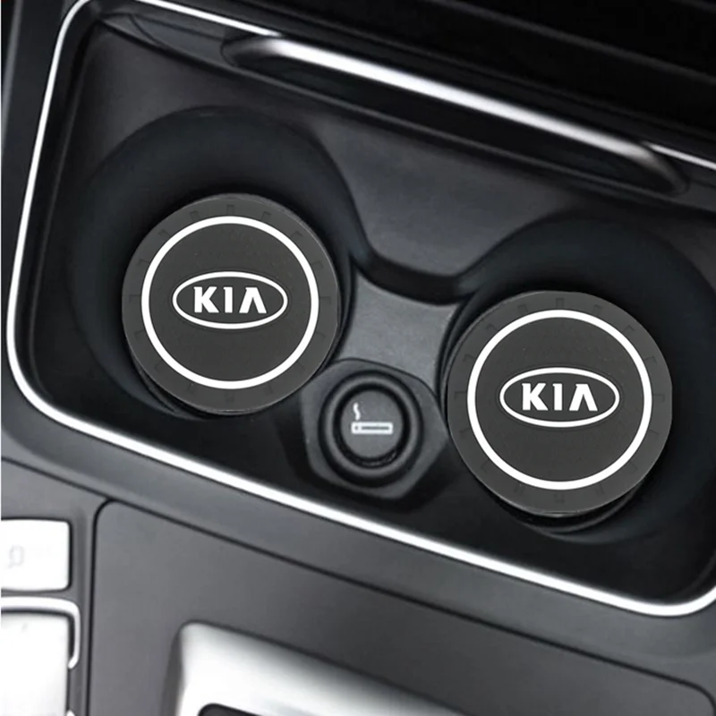 2 шт. Авто слот для чашки воды нескользящий коврик аксессуары KIA sportage ceed kia sorento 2017