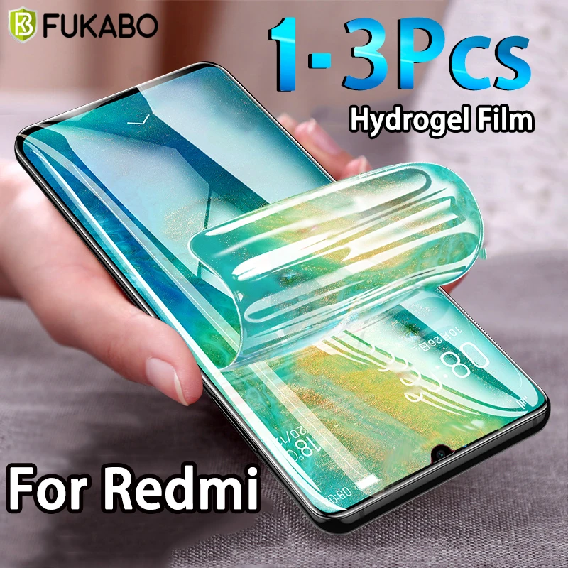 Гидрогелевая пленка с полным покрытием для Xiaomi Redmi Note 9 8 Pro 9S 7 6 5 K20 K30 10X Max 5G 8A 9A 1-3 шт.