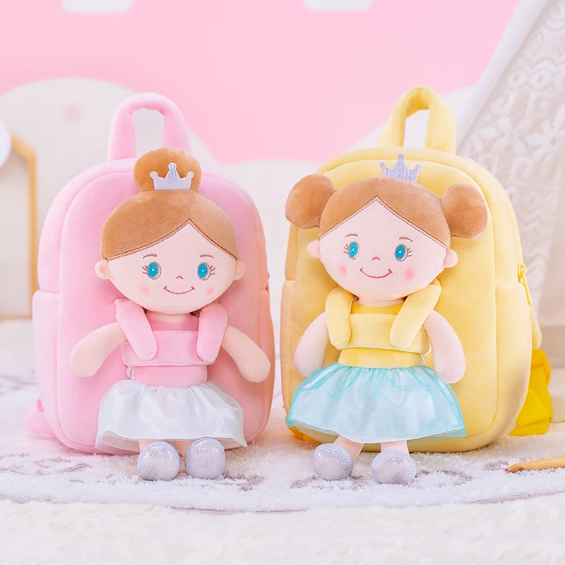 Gloveleya Plush Backpacks Baby Girl Bags Angel Girl Doll Backpacks Kids