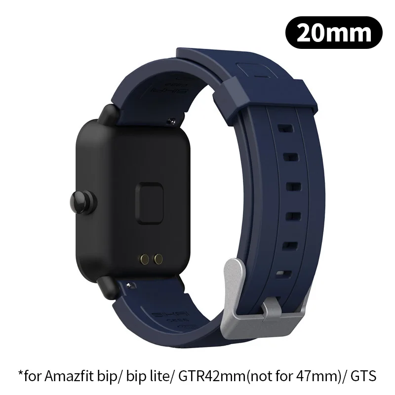 Для Amazfit bip GTR 42 мм 47 мм GTS Смарт-часы ремешок SIKAI сменный ремешок для xiaomi huami bip lite midong браслет 20 22 мм - Color: for GTR 42mm bip