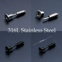 Панк готические серьги из нержавеющей стали для мужчин мужские Панк Серьги дропшиппинг готические Мужчины ювелирные изделия серьги