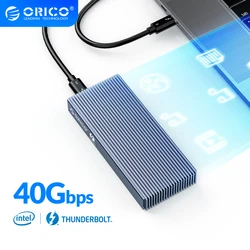 ORICO – boîtier Thunderbolt 3, 40Gbps NVME, SSD, 2 to, en aluminium, USB C, 40Gbps, câble pour ordinateur de bureau, pc portable 