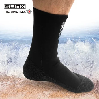 

Slinx 3mm Diving Neoprene Sock Shoes Scuba Flippers for Swimming Boots Beach Sock Snorkeling Surfing Warm Sock Shoes Men Women