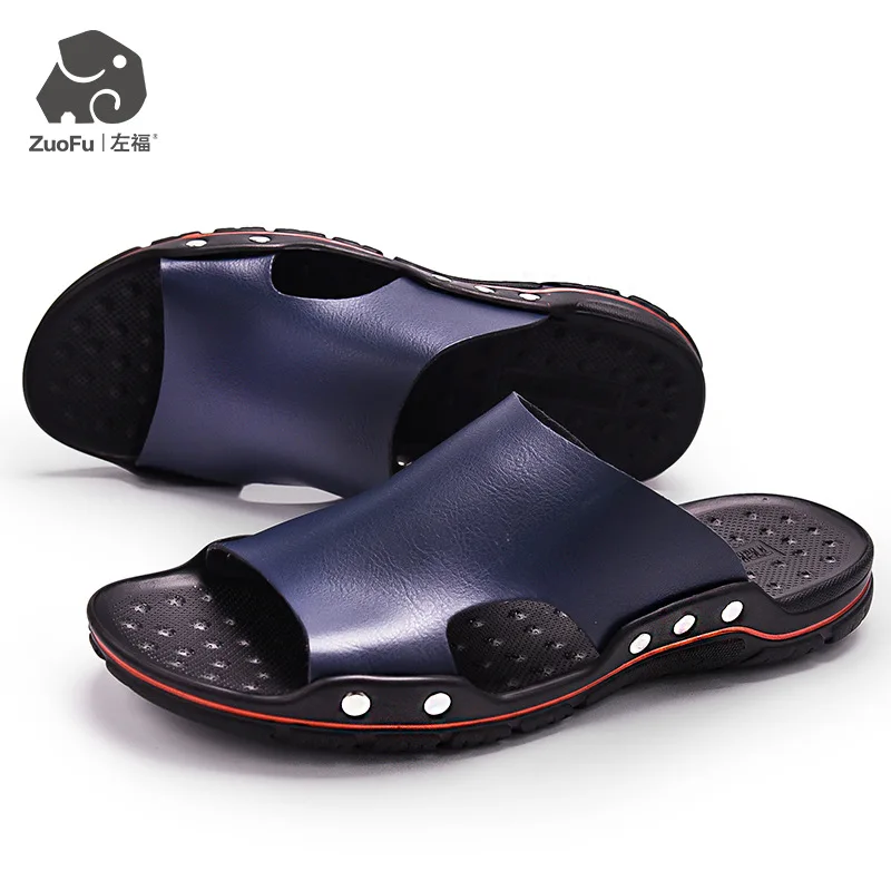 

Summer Men Extra Large Sandals Men's Middle-aged 45 Extra-large No. Middle-aged 46 Slipper 47 Anti-slip Outer Wear 48