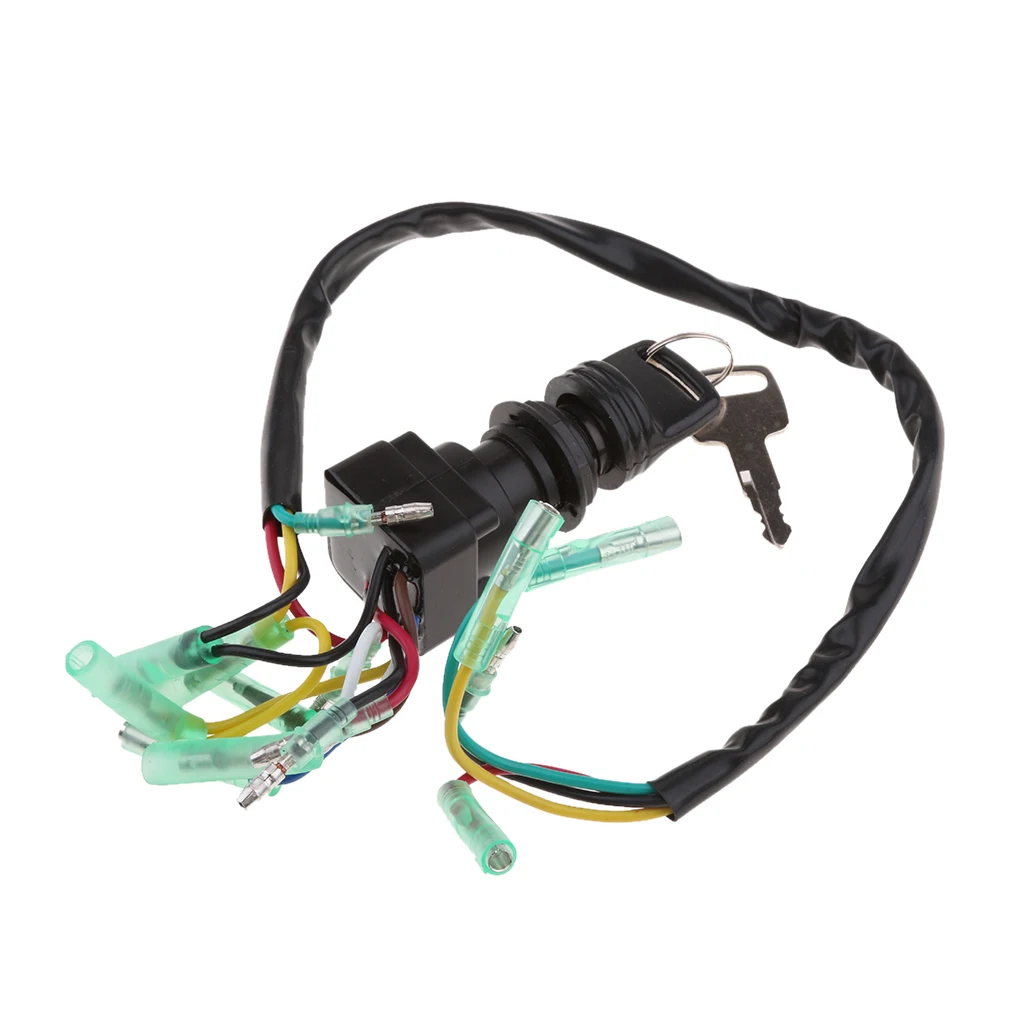 Ignition Switch Assy 703-82510-43-00 Fits Yamaha Outboard Control Box & Key