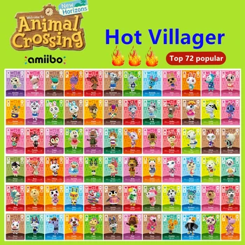 

Top 72Pcs Popular Hot Villagers Mini Card Animal Crossing Card New Horizons For NS Games Switch With Good Box