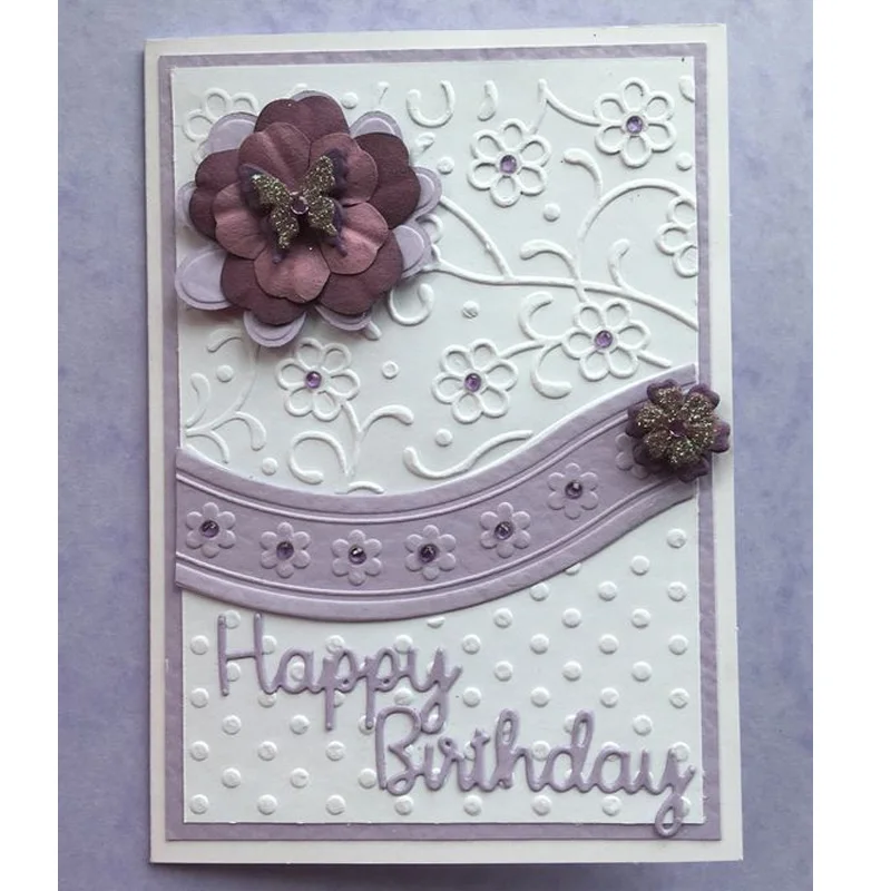 Flower Dot embossing folder 01