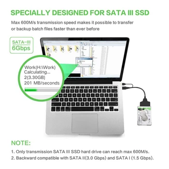 Usb 3.0 to sata data cable fast transmission time-saving hard disk connecting cable sata adapter cable dropshipping