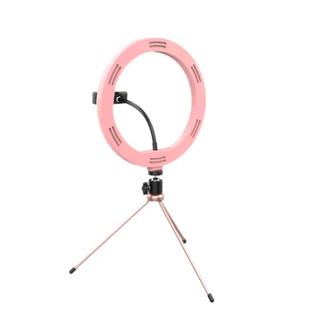 

HOT-wonew Live Supplement Light Bracket Mobile Phone Live Beauty LED Ring Light Desktop Anchor Selfie Photography Tripod Desktop