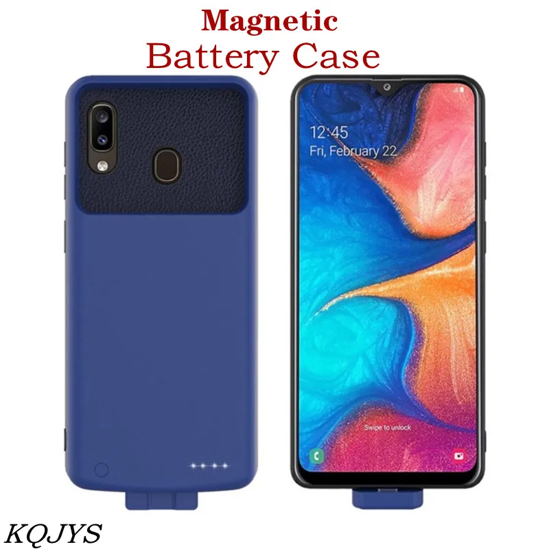 Магнитные Чехлы KQJYS для зарядки аккумуляторов Samsung Galaxy A20 внешний аккумулятор