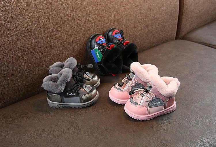 Зимние детские теплые ботинки женские и мужские Ботинки martin модные кожаные ботинки детская спортивная обувь с хлопковой подкладкой кроссовок