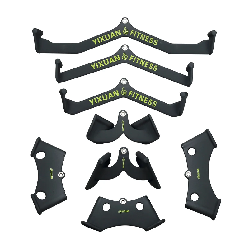 SevnElk Rij Handvat voor Kabel Machines Home/Gym, Combo Triceps Press Down Kabel Bijlagen, T-bar V-Bar Biceps Curl Triceps LAT Pulldown Bar Terug Kracht Training Handvat