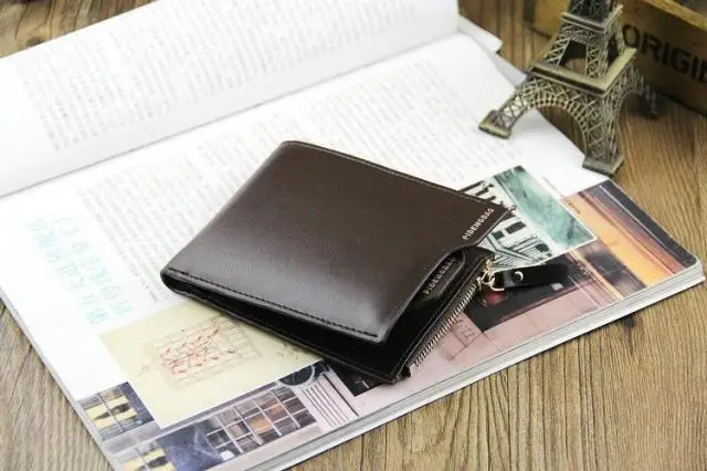 Молния RFID для мужчин кошелек мужской кошелек монета мешок денег Portomonee Walet Partmone cashelek Portmann Klachi Vallet cashelki Partmane