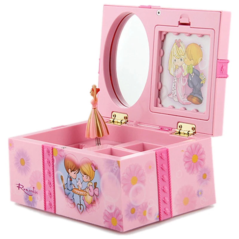 Dancing Girl Music Box Ornaments Home Decor Jewelry Storage Organizer | Дом и сад