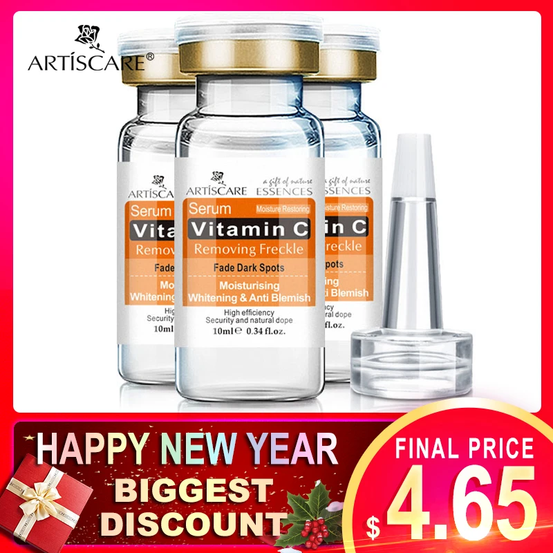ARTISCARE Vitamin C Serum for Face Care Anti Acne Scar Removal Spots Freckle VC Essence