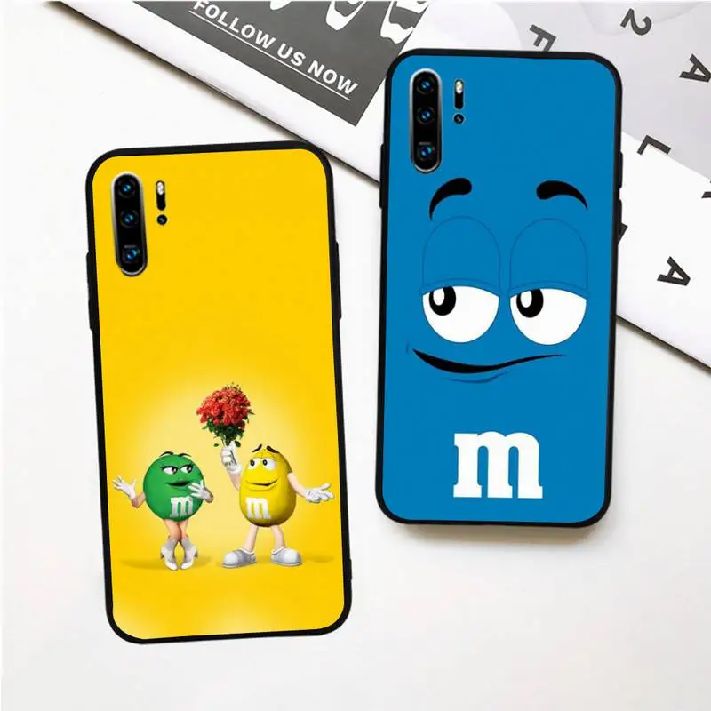 Милые Чехлы M &amp в виде Шоколадных Бобов для huawei p30 p20 p40 E pro lite p smart s 2020 y8p y6p y7 2019