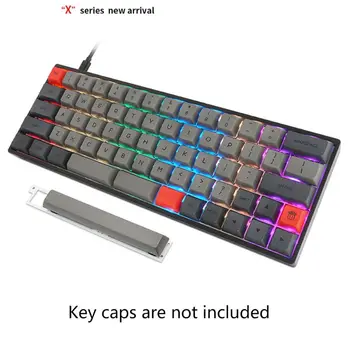 

1Set GK64X Mechanical Keyboard Kit Hot Swappable RGB Light for Switches 3/5Pin