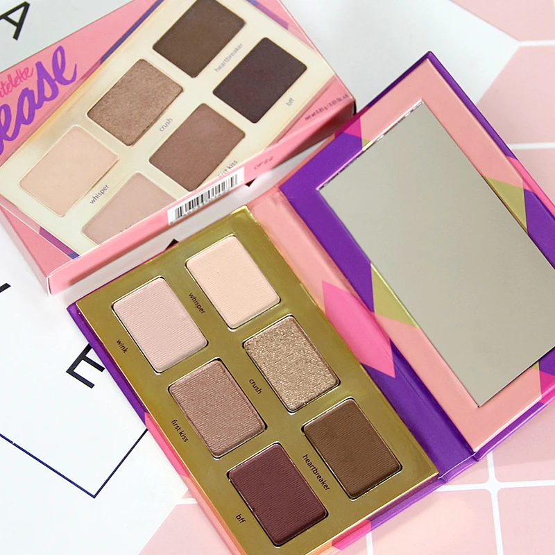 

Givenone New Arrival Charming Eyeshadow 6 Color Palette Make up Palette Matte Shimmer Pigmented Eye Shadow Powder